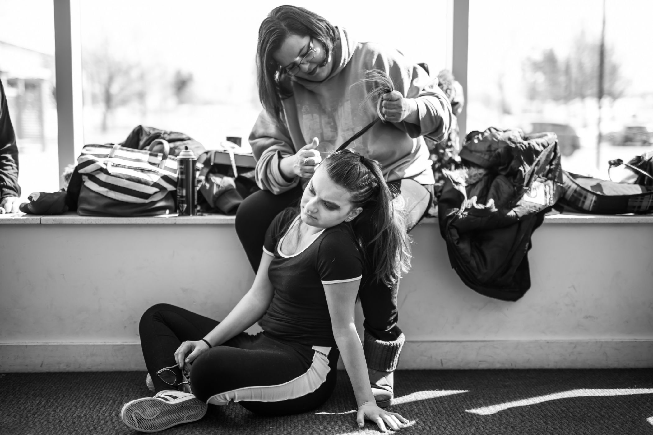 Petite retouche dans le lobby.