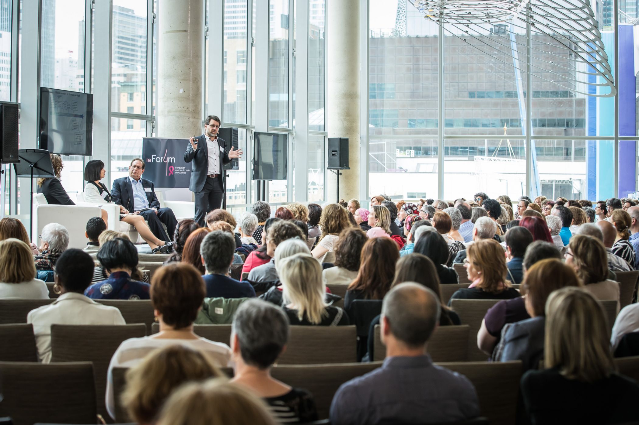 Le grand Forum annuel de la Fondation du cancer du sein du Québec.