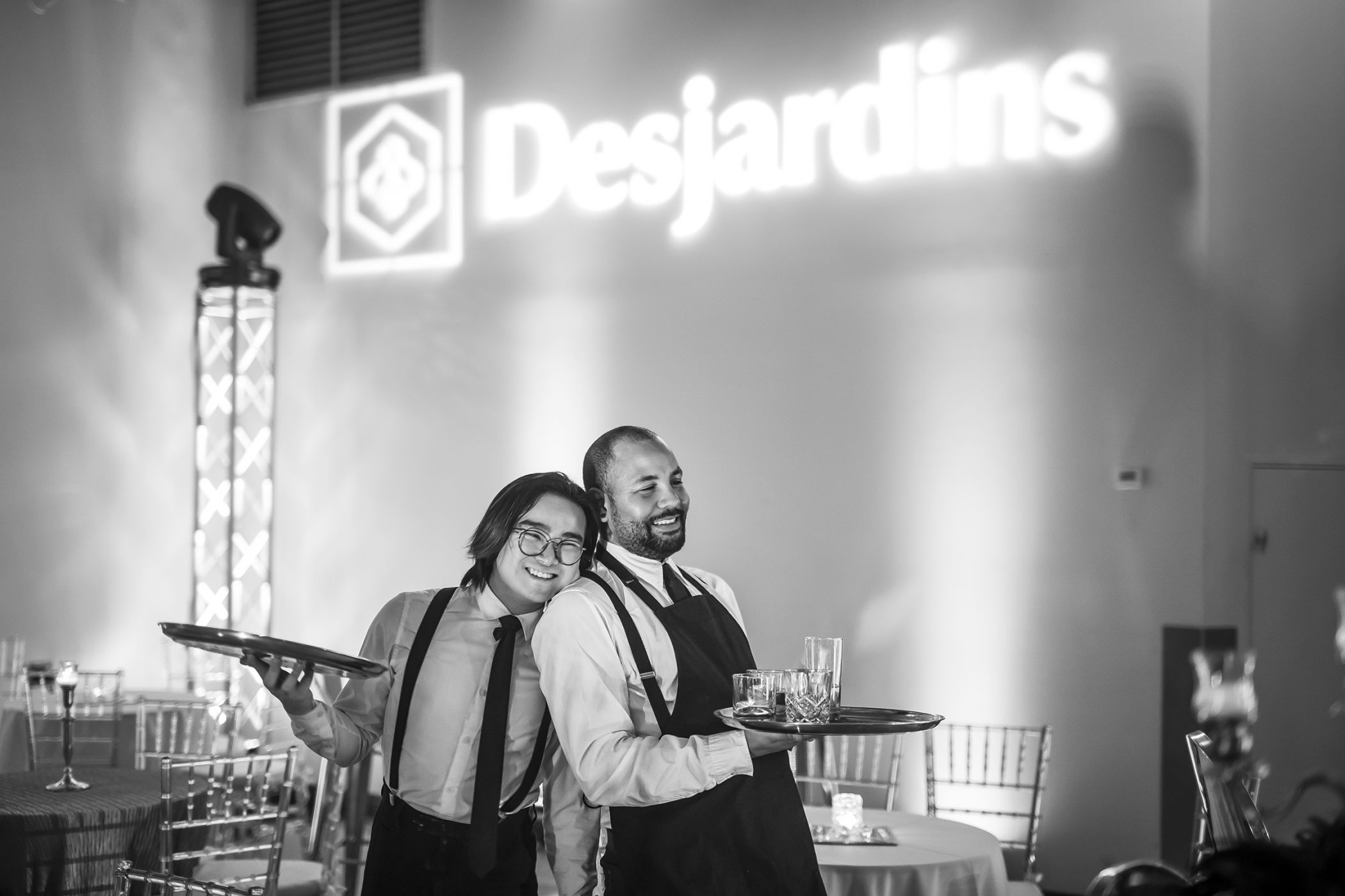 Juste avant l'entrée des invités