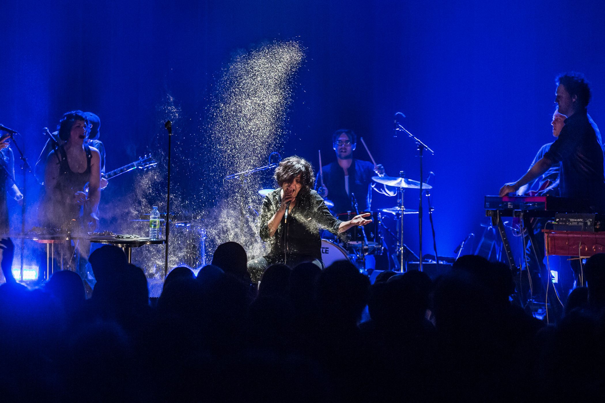 lors d'un spectacle à Montréal